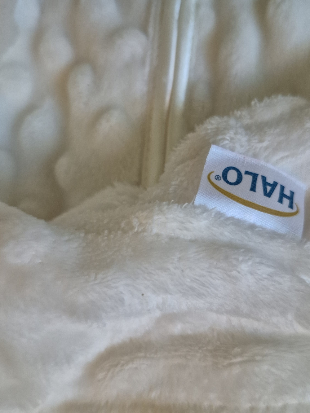 Halo Plush Baby Sleep Sack in Ivory White
